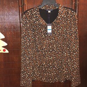 Leopard Print Tommy Hilfiger Blouse